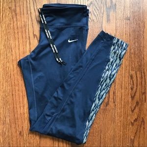 Nike Racer Flash Tights in Navy